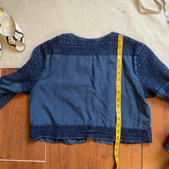 Soft Surroundings Embellished Open Front Jacket - EUC - Picture 8 of 8